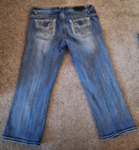 BKE Jeans Mens 28S X30 Distressed Buckle Aiden Straight Leg Blue Denim Low Rise - £21.64 GBP