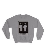 Unisex : Gift Sweatshirt Icone Banheiro Placard Sign Signage - £23.33 GBP