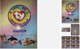 TY Beanie Babies Card Official Club Binder With over 288 Cards Various S... - $39.48