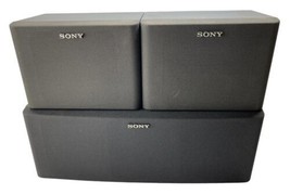 Sony Speaker. Set SS-U31 right left &amp; SS-CN62 center channel Wood Cabinets - $34.97