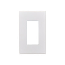 5pcs 1 Gang Screwless Snap On Decorator Wall Plate White - £14.89 GBP