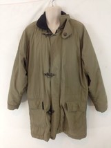 American Outerwear Mens M Khaki Insulated Lined Zip Front Hobo Jacket Coat - £6.96 GBP