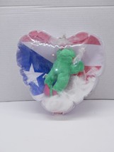 Inflatable Puerto Rico Flag Heart with Plush Frog and Feathers Inside 2001 - £11.98 GBP