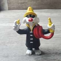Arby&#39;s Meal Toy SYLVESTER CAT Fire Fighter 1989 Looney Tunes Warner Bros... - £7.83 GBP