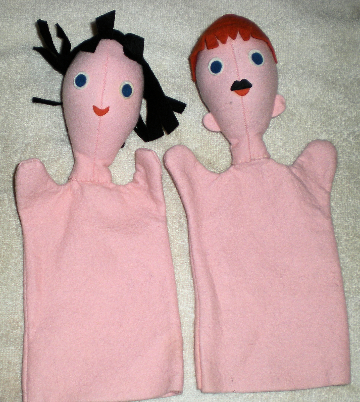 Hand Puppets - Two Vintage Puppets - $6.00