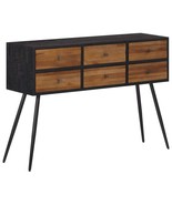 Console Table with Drawers 116x30x76 cm Solid Reclaimed Teak - £201.80 GBP