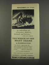 1956 Alfred A. Knopf Book Ad - The wreck of the Mary Deare by Hammond Innes - £14.54 GBP