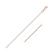 14k Rose Gold Classic Cable Link Chain 0.8mm Width 16&quot;-20&quot; Inch Length N... - £104.22 GBP+