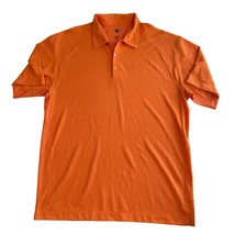 Nike Golf Orange Perfomance 3 Button Pullover Polo Shirt Mens XXL - £18.42 GBP