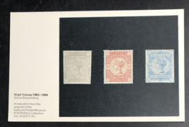 VTG High Values De La Rue Printing Stamps London National Postal Museum Postcard - £5.35 GBP