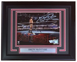 Drew McIntyre Signed Framed 8x10 WWE Entrance Photo Fanatics - £108.54 GBP
