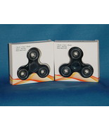 FIDGET HAND SPINNERS  Set of 2 BLACK High Quality Low Noise BRAND NEW IN... - $3.22