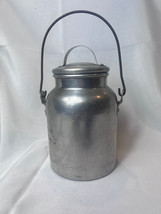 Vtg American Aluminum Company Cream Milk Dairy Pail Mess Hall Can With B... - £23.61 GBP