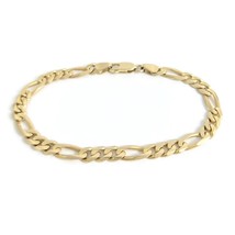 Authenticity Guarantee 
Men&#39;s Figaro Chain Bracelet 14K Yellow Gold, 8.2... - £1,333.33 GBP