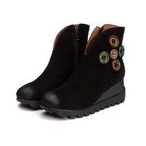 Johnature 2021 Autumn/Winter New Waterproof Slip-heel Women&#39;s Shoes Retro-vintag - £108.50 GBP