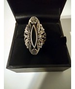 SC Sterling Co Women&#39;s Black Onyx Silver Ring - Size 6 - $1,468.08 MXN