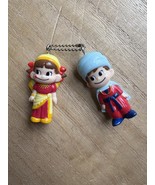 Peko Chan Poko Chan Fujiya Mini Figure Set of 2 Retro Vintage Japan - €9,79 EUR