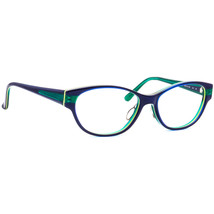 Prodesign Denmark Eyeglasses 1750 1 c.9132 Blue/Green Cat Eye Japan 53[]... - $149.99