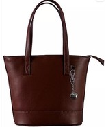 STORM London Elettra Brown Leather Bucket Grab Bag (FM124-12) - $67.47