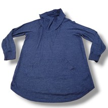 Torrid Sweater Size 0 0X Plus Size Torrid Super Soft Push Sweater Cowl Neck Blue - £22.19 GBP