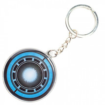 Marvel Comics Iron Man Arc Reactor Keychain Blue - £10.22 GBP