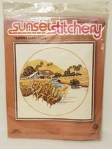 Sunset Stitchery - Summer Wheat Fields - Embroidery Kit #2475 - Farm Nat... - $14.95