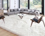 Merelax Soft Modern Indoor Large Shaggy Rug 8 X 10 Feet, Ivory,, And Home. - £111.93 GBP