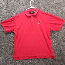 Disney Polo Shirt Men Large Red Originals Mickey Mouse Embroidered Golf ... - £10.74 GBP
