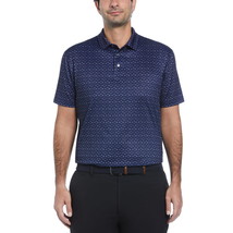 Ben Hogan Men&#39;s Tonal Fish Print Golf Polo Shirt, Peacoat Print Size 2XL... - $21.77