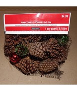 Pinecones Scented Small 2&quot; Mix 1 Dry Qt Ashland Bells &amp; Cinnamon Sticks ... - £3.50 GBP