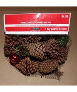 Pinecones Scented Small 2&quot; Mix 1 Dry Qt Ashland Bells &amp; Cinnamon Sticks ... - $6.16 CAD
