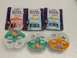 Pack of 6 Natural Balance Ultra Protein Plus Wet Cat Food Puree Assorted... - $14.31