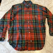 Boys  L  Ralph Lauren Red Plaid Button Shirt Youth Large Holiday Christmas - $14.71