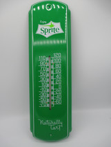 Sprite Metal 17&quot; Thermometer Dark Green Retro Naturally Tart Logo Enjoy - £17.88 GBP