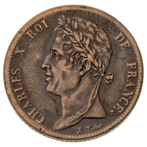 1829-A Français Colonies 5 Centime Pièce de Monnaie ( Extra Fin , VF) Km... - £80.76 GBP