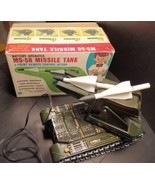 Vintage 1970&#39;s MS-58 Missile Tank Battery Operated Modern Toys 9&quot; - $180.00