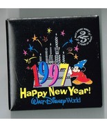 1997 Happy new Year Walt Disney World 25th Anniversary pin back button p... - €21,90 EUR