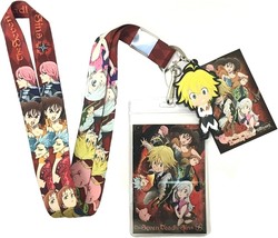 The Seven Deadly Sins Lanyard W/ Meliodas Charm Anime Licensed NEW - £8.68 GBP