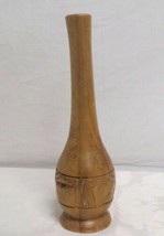 Hand Carved Wooden Vase Decorative Home Decor - £32.46 GBP