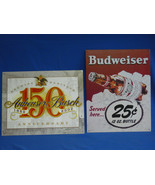 Anheuser Busch Bud Beer 2 pc SET Vintage Look Advertisement Metal Sign S... - £25.82 GBP