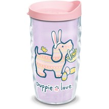 Tervis Puppie Love Easter Bunny Dog Eggs Basket 10 oz. Wavy Tumbler W/ Lid NEW - £8.81 GBP