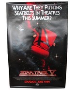 1989 STAR TREK V Original Advance Movie POSTER 27x40 Vintage 1-Sided Rol... - $44.99
