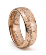Lord of Rings Ring Rose Gold One Magic Tungsten King Queen Men Women Ban... - $65.88 CAD