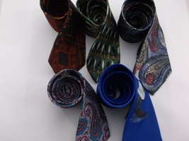 5 TIES ROMARIO MANZINI OAKTON ALLYN SAINT GEORGE DAVID TAYLOR AND STUART... - £7.64 GBP