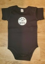 New York Made in NYC Baby Bodysuit  6-12 Month Black NEW - £9.42 GBP