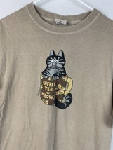Vintage Crazy Shirts Kliban Cat T Shirt Coffee Dyed Tee Men’s Medium Hawaii - £39.33 GBP