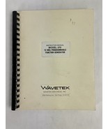 Wavetek Model 270 12 Mhz programmable function Generator Instruction Manual - $474.98 MXN