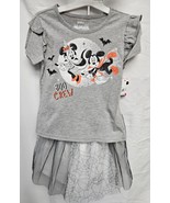 Disney&#39;s Toddler Girls&#39; 5T Minnie Mouse Halloween Top &amp; Tutu Skirt Boo C... - $11.99