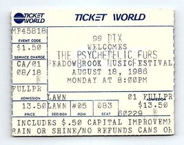 The Psychdelic Pelze Konzert Ticket Stumpf August 18 1986 Detroit Michigan - $39.72