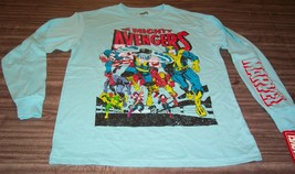 Mighty Avengers Long Sleeve Marvel T-Shirt Small New Vision Iron Man Hulk Thor - £19.77 GBP